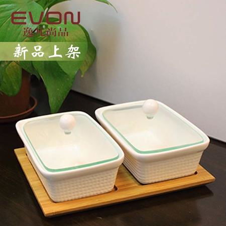 包郵廠家批發瓷器用品廚房實用儲存碟碗套裝陶瓷玻璃透明蓋送竹托圖片大全 郵樂官方網站